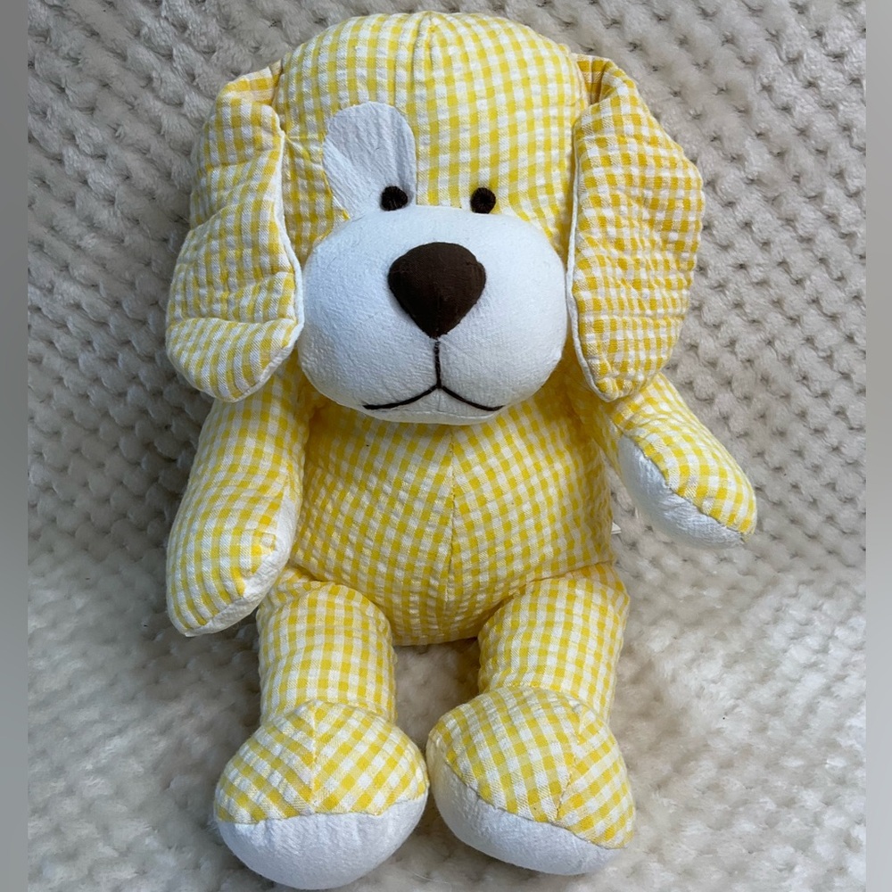 Animal Adventure Yellow and White Plush Puppy Dog Stuffed Animal Toy